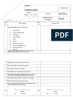 ESSEL-Comment Sheet Format