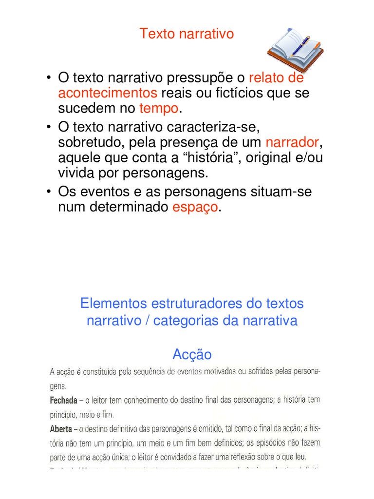 Texto Narrativo | PDF