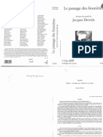 Derrida - Apories (Le Passage Des Frontières) PDF