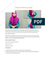 Tutorial Hijab Modern Menutup Dada