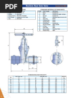 Gate Valve Dimensions and Specifications | PDF | Technology & Engineering