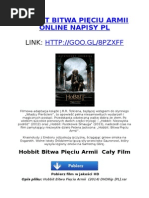 Download Hobbit Bitwa Piciu Armii Online Napisy PL by hobbitbitwapieciuarm SN249950126 doc pdf