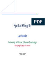 Spatial Weights: Luc Anselin