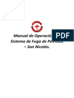 Manual de Operación Del Sistema de Fuga de Petróleo