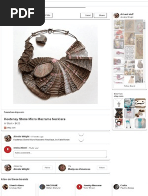 Kootenay Stone Micro Macrame Necklace