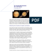 Double Transit of Jupiter and Saturn Reveals Areas of Focus