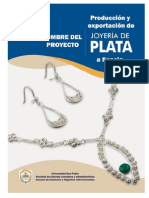 Producción y Exportación de Joyas de Plata A Suecia - Estudio Tecnico Del Py