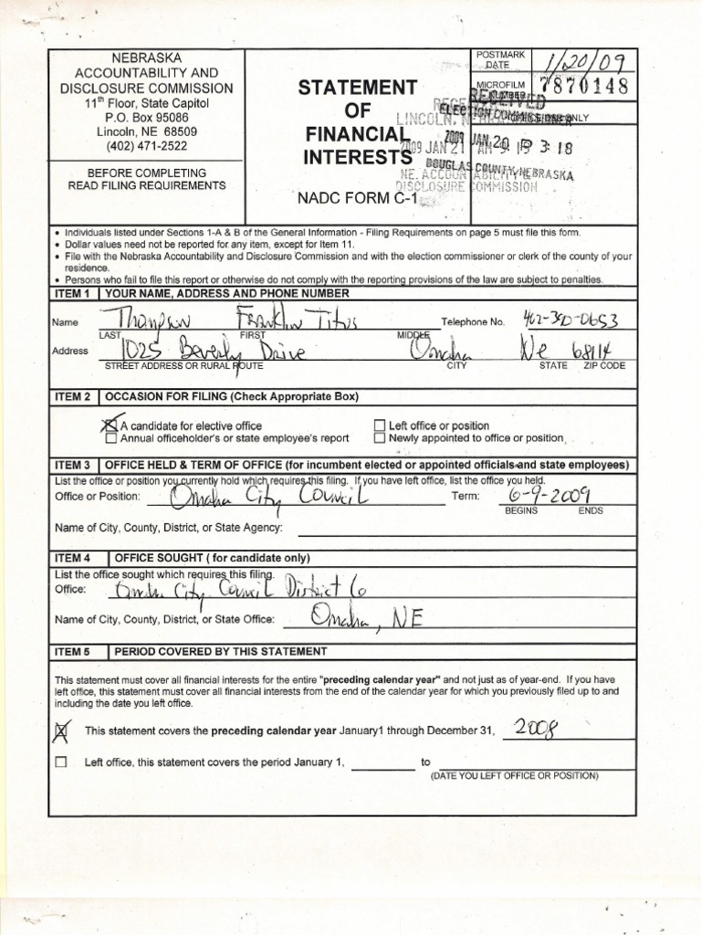 OCC Thompson SFI PDF Real Property Property