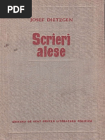 Josef Dietzgen-Scrieri Alese | PDF