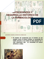 Antecedentes y Desarollo Historico de La Farmacologia