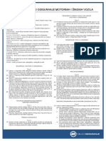 Uslovi Za Kasko Osiguranje Motornih I Sinskih Vozila PDF