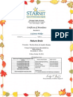 Starnet Certificate 1