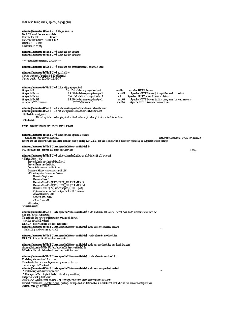 Lamp | PDF | Apache Http Server | System Software