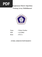 Download Laporan Pembuatan Array Multidimensi by Nurfian Wahyu SN250004184 doc pdf