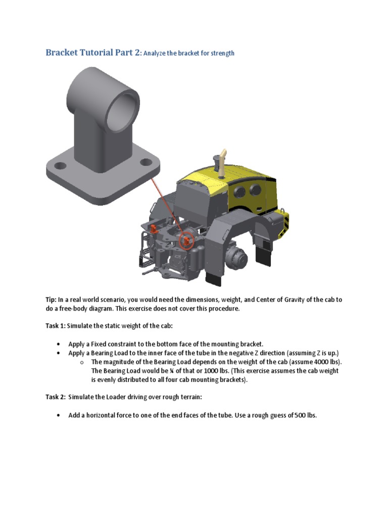 Bracket Strength Analysis Tutorial | PDF | Science & Mathematics