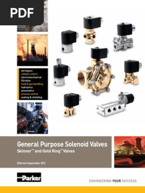 General Purpose Solenoid Valves Cat Fcdfl0911 With Bookmarks | PDF | Valve  | Pressure