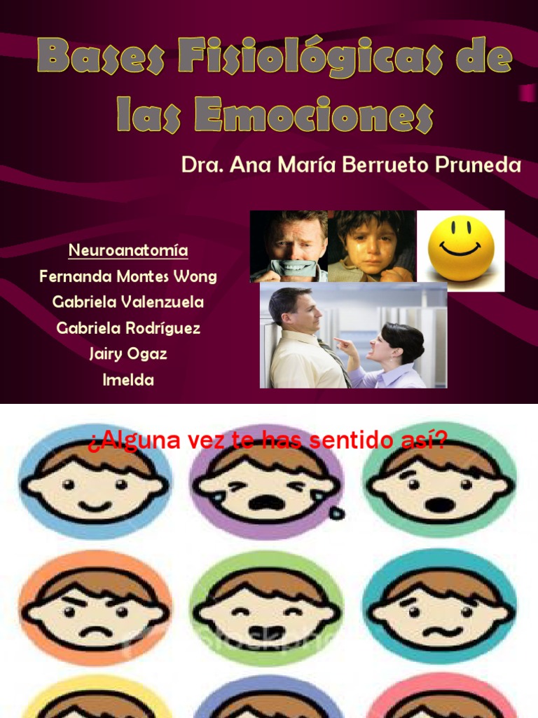 Bases Fisiológicas de las Emociones | PDF | Amígdala | Las emociones