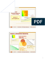 Limit Equilibrium Analysis in Geotechnical Engineering