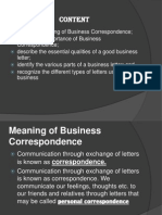 Business Correspondence