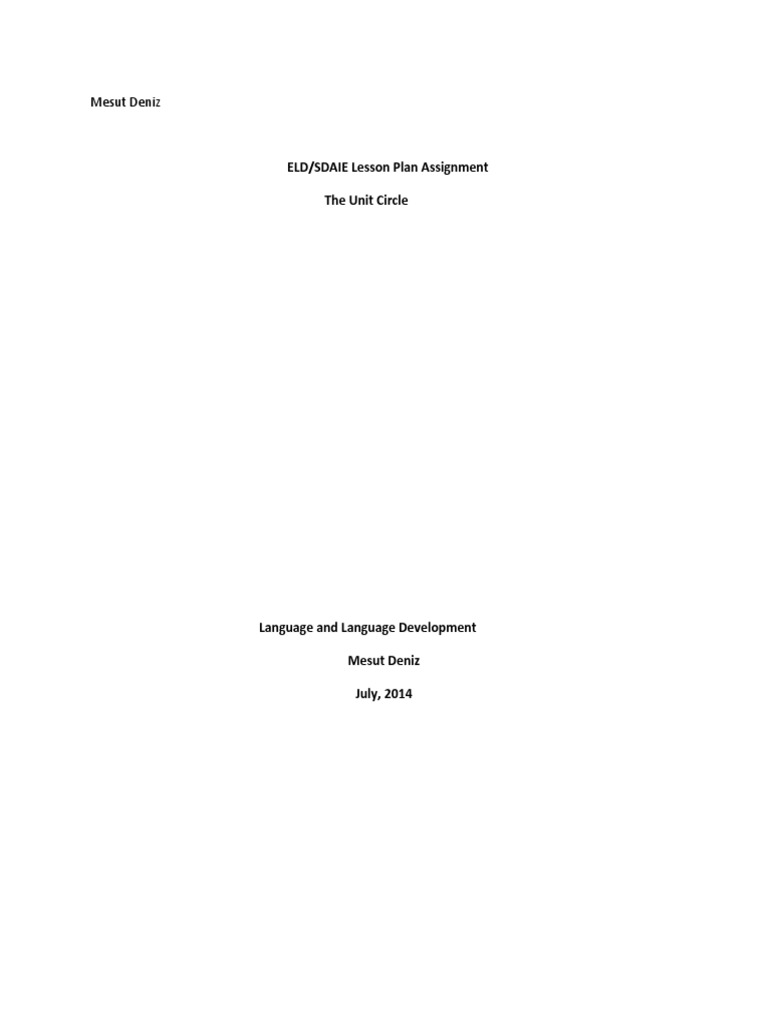 SDAIE Cell Structure Lesson Plan | PDF | Educational Assessment | Cell ...