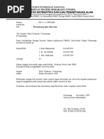 Contoh Surat Permohonan Penelitian Skripsi