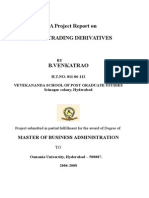 A Project Report On Online Trading Derivatives: Master of Business Administration