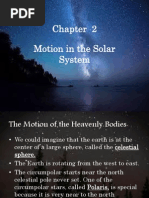 Motion in The Solar System