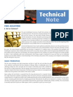 Fire Assay Technical aure plomo plati