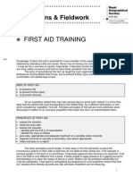 First Aid Training: Expeditions & Fieldwork