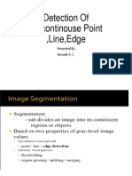 Detection of Discontinouse Point, Line, Edge