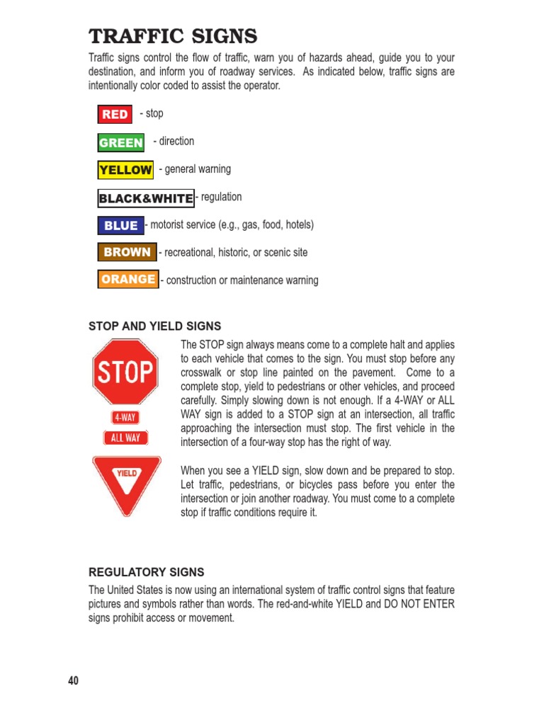 Understanding 20 Traffic Signs | PDF | Technology & Engineering