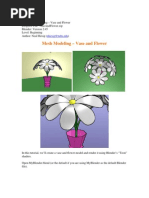 Mesh Modeling - Vase and Flower: Nhirsig@tufts - Edu