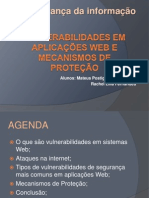 Vulnerabilidades em Aplicações Web e Mecanismos de Proteção