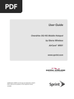 Download Sprint 3G4G Sierra Overdrive Mobile Hotspot User Guide by MobiTweak SN25003089 doc pdf