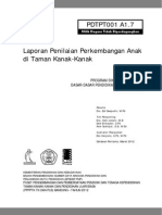 Instrumen Supervisi Tk