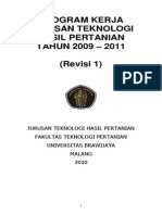 Program Kerja Jurusan Teknologi Hasil Pertanian TAHUN 2009 - 2011 (Revisi 1)