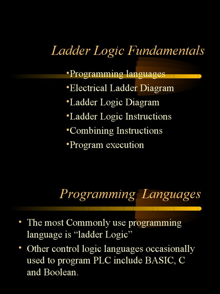4.ladder Logic Programming | PDF | Programmable Logic Controller ...