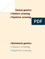 Biochemical Genetics Newborn Screening Population Screening