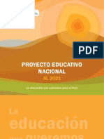Proyecto Educativo Nacional Perú al 2021