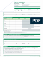 Immunization Form 2012