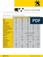 Gold & Sulphide: Technical Specifications