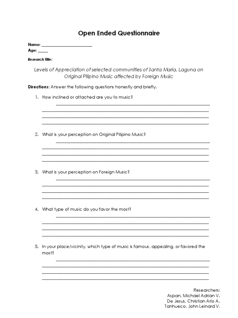 Open EndedQs | PDF