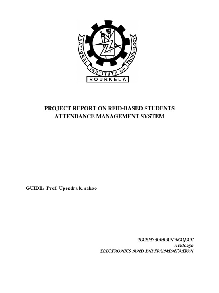 Rfid Based Attendance Management System Pdf Radio Frequency
