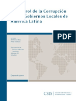 El Control de La Corrupcion en Los Gobiernos Locales de América Latina