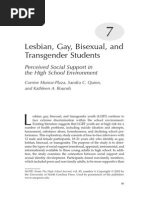 Lesbian, Gay, Bisexual, and Transgender Students: Perceived Social Support in The High School Environment