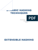 Dynamic Hashing Techniques: Presented By: Anila Sahar Butt MSIT-8