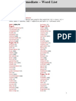 Life Pre-Intermediate Wordlist