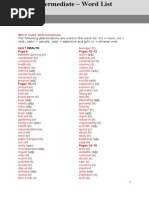 Life Pre-Intermediate Wordlist