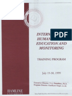 International Human Rights Education and Monitoring Training Progrom