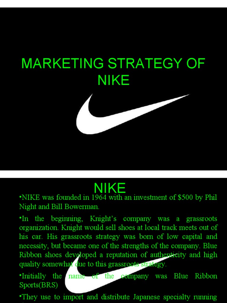 Marketing Strategy of Nike PDF